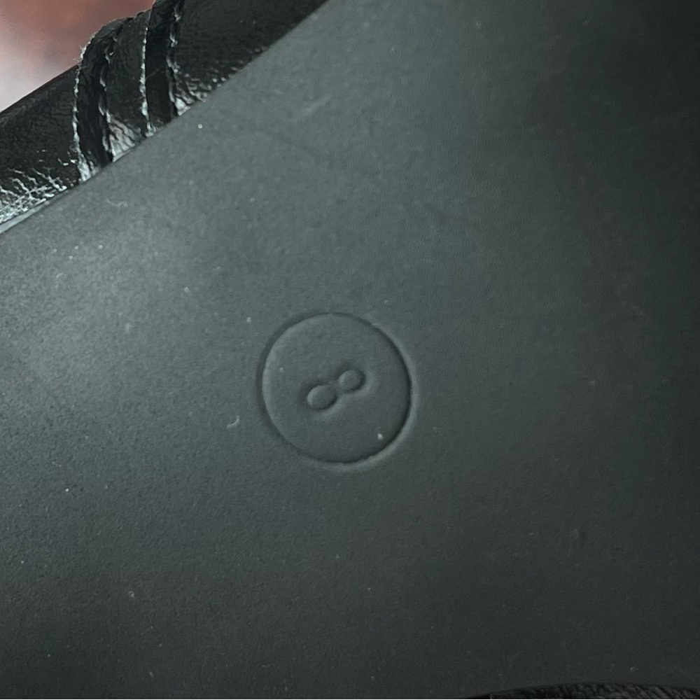 Trending Buckle Stiletto Heeled Classic Black Fall Boots, size 8 - Picture 7 of 8
